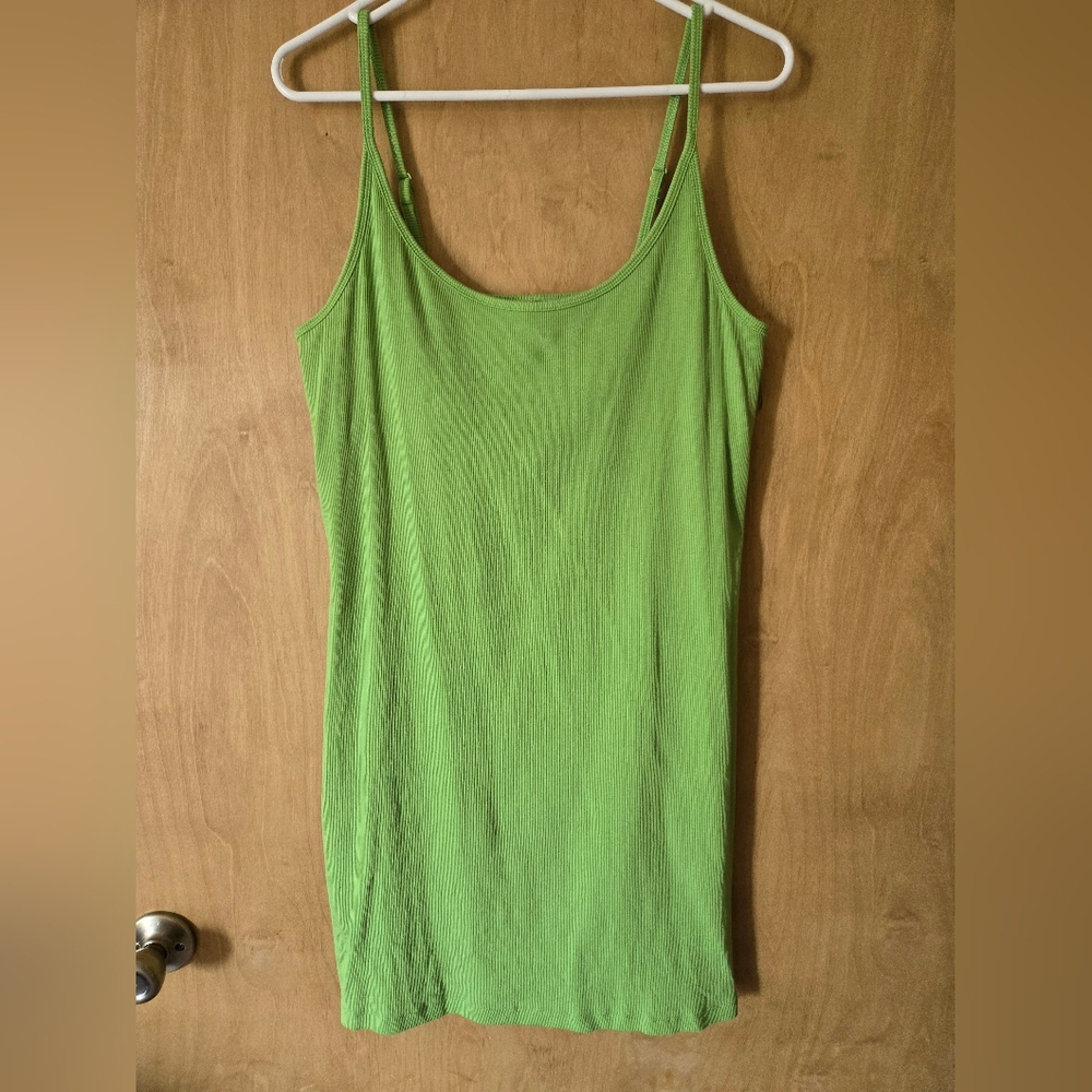Lime Green Tank Dress